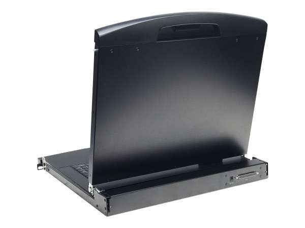 DIGITUS 19" LCD KVM Konsole, 1-Port VGA, schweizer Tastatur