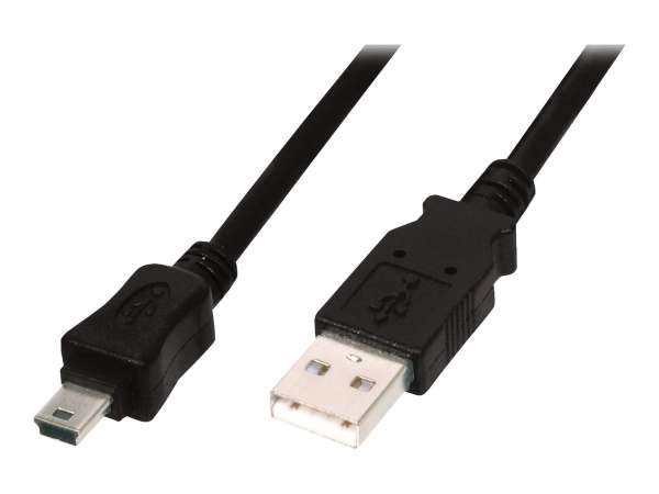 DIGITUS USB-A Mini-B Anschlusskabel, 3m
