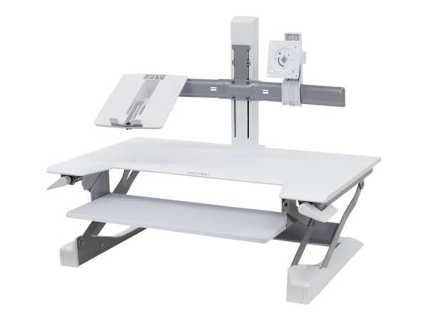 Ergotron WorkFit - Montagekomponente (Wagen-Upgradeset) - für LCD-Display/Notebook - Stahl - weiß -