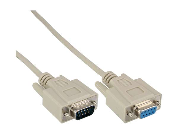 InLine 15er B-Pack Serielle Verlängerung - 9pol ST/BU - vergossen - 10m