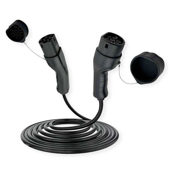 ROLINE Stromkabel - IEC 62196 Type 2 (M) Schutzkappe zu IEC 62196 Type 2 (W)