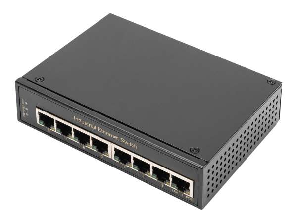 DIGITUS 8 Port Gigabit Ethernet Netzwerk Switch,Industrial, Unmanaged