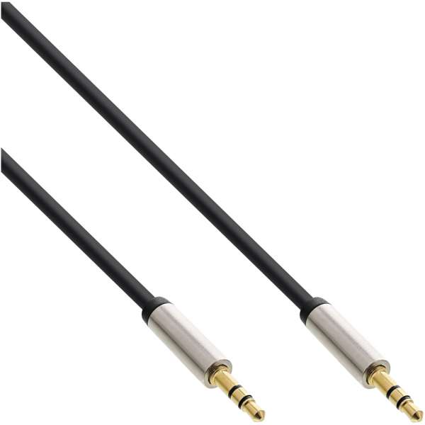 InLine Slim Audio Kabel Klinke 3,5mm ST/ST - Stereo - 0,5m