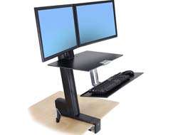 Ergotron WorkFit-S Dual Workstation - Stehender Tischwandler