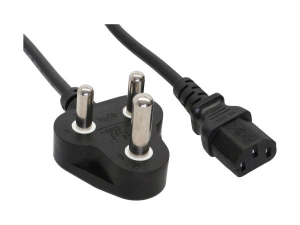 InLine 35er B-Pack Netzkabel - Netzstecker Südafrika / Kaltgeräte ST C13 - 1,8m