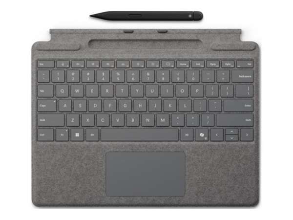Microsoft Surface Pro Keyboard - Tastatur - mit Trackpad, Beschleunigungsmesser, Surface Slim Pen 2