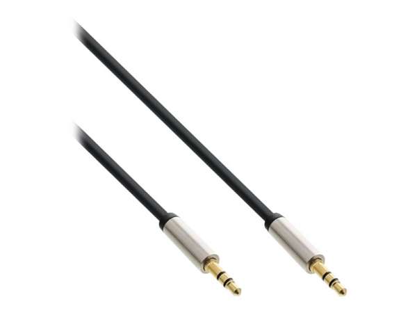 InLine Slim Audio Kabel Klinke 3,5mm ST/ST - Stereo - 0,5m