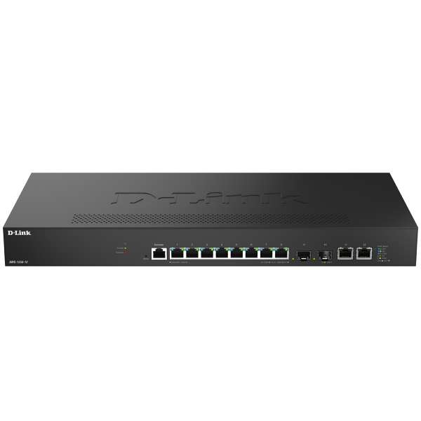 D-Link DMS 1250-12 - Switch - L2+ - Smart - 8 x 10/100/1000/2.5G + 2 x 10 Gigabit Ethernet + 2 x 10