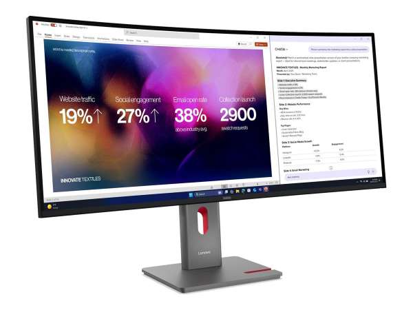 Lenovo ThinkVision P40WD-40 - LED-Monitor - gebogen - 101.6 cm (40")