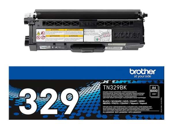 Brother TN329BK - Schwarz - original - Tonerpatrone