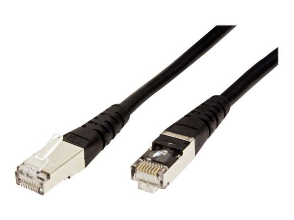 ROLINE Patch-Kabel - RJ-45 (M) - RJ-45 (M) - 20 m - SFTP - ( Kategorie 6 ) - Schwarz