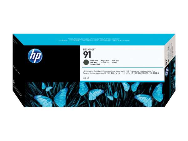 HP 91 - 775 ml - mattschwarz - original - DesignJet