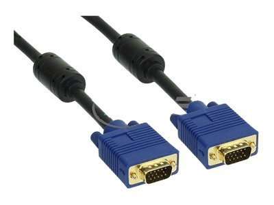 InLine S-VGA Kabel Premium - 15pol HD Stecker / Stecker - schwarz - 10m