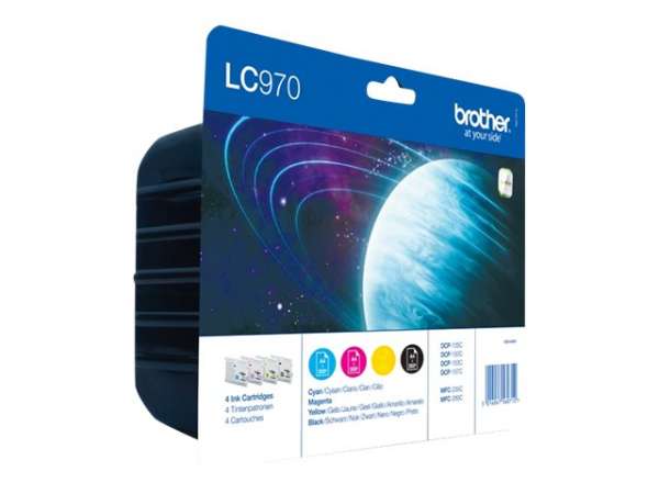 Brother LC 970 Rainbow-Pack RainbowPack LC970VALBP - Original - Tintenpatrone
