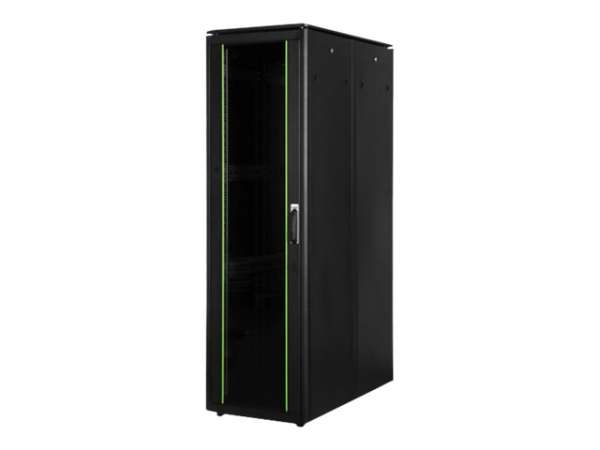 DIGITUS Unique Series - Schrank Netzwerkschrank - 600 x 1200 mm - Schwarz, RAL 9005 - 47U - 48.3 cm