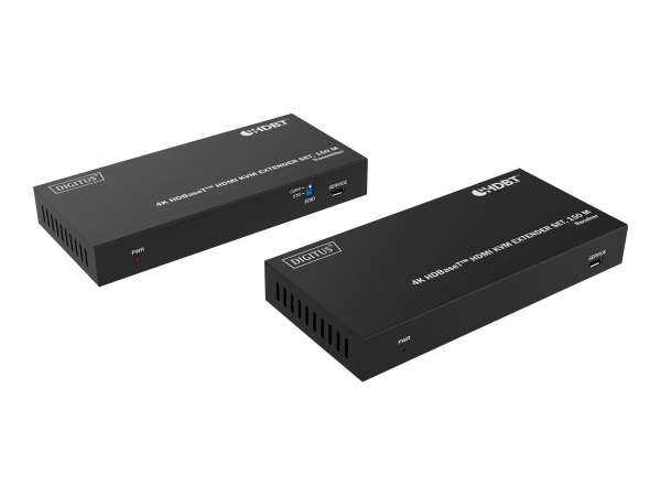 DIGITUS 4K HDBaseT HDMI KVM Extender Set, 150 m