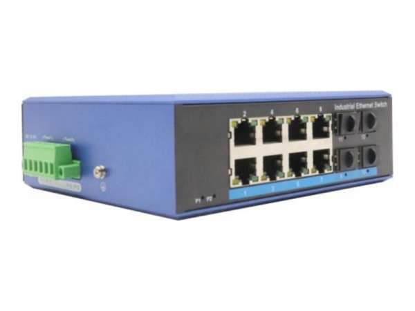 DIGITUS Switch - industriell - unmanaged - 8 x 10/100/1000 + 4 x Gigabit SFP