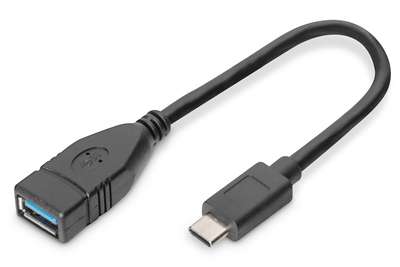 DIGITUS USB Typ C Adapter / Konverter, OTG, Typ C auf A