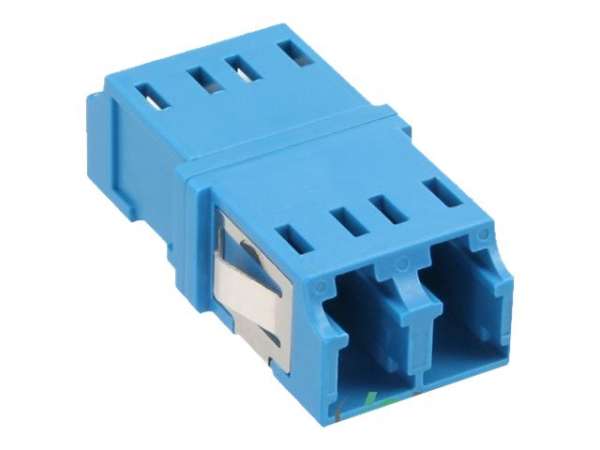 InLine LWL Kupplung - Duplex LC/LC - singlemode - blau - Keramik-Hülse