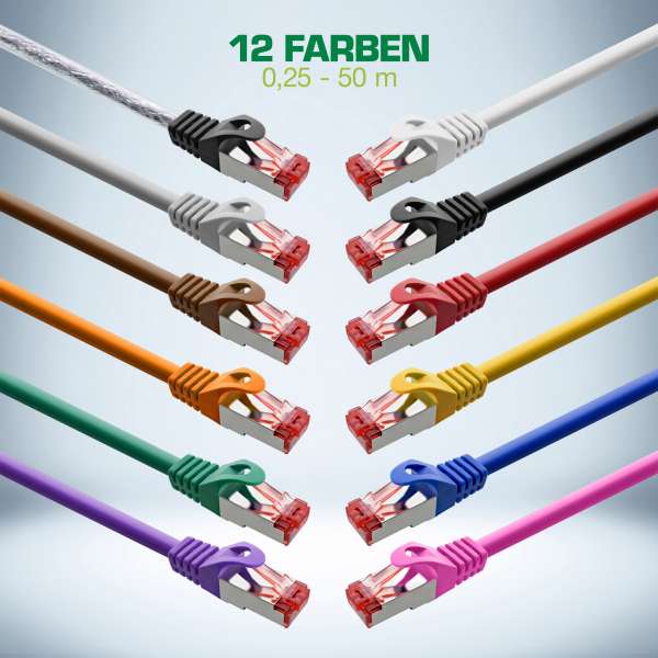 InLine Patchkabel - S/FTP (PiMf) - Cat.6 - 250MHz - PVC - Kupfer - weiß - 1m