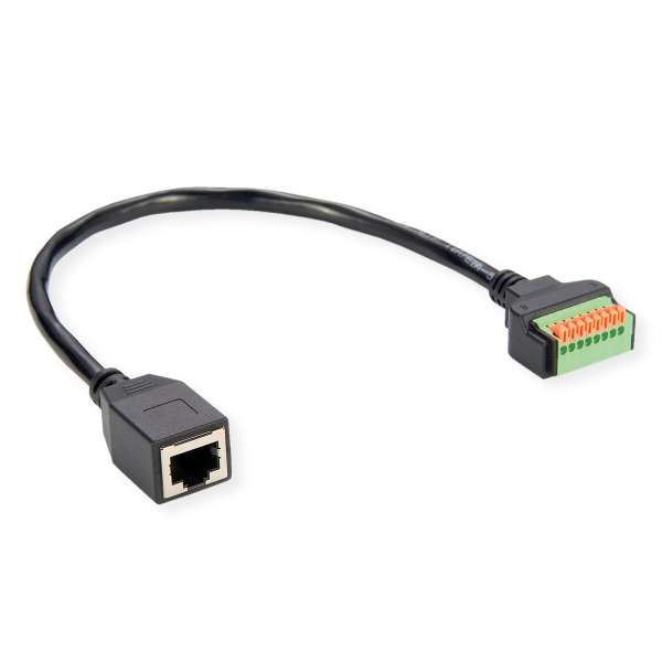 ROLINE Netzwerkadapter - RJ-45 (W) zu 8-polige
