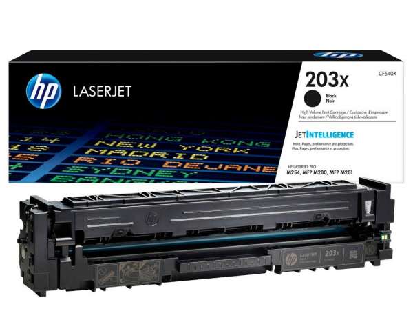 HP 203X - Hohe Ergiebigkeit - Schwarz - Original - LaserJet - Tonerpatrone (CF540X)