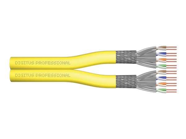 DIGITUS CAT 7A S/FTP Datenkabel - Verlegekabel, 500 Meter, Duplex, B2ca, GHMT PVP zertifiziert