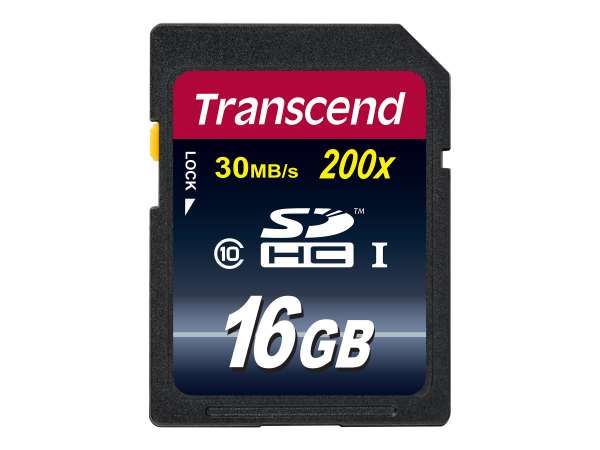 Transcend Flash-Speicherkarte - 16 GB - Class