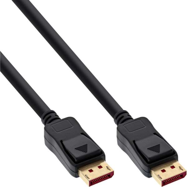 InLine 35er B-Pack DisplayPort 1.4 Kabel - schwarz - vergoldete Kontakte - 2,5m