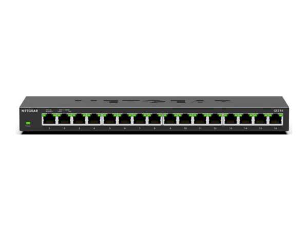 Netgear GS316v3 - Switch - unmanaged - 16 x 10/100/1000