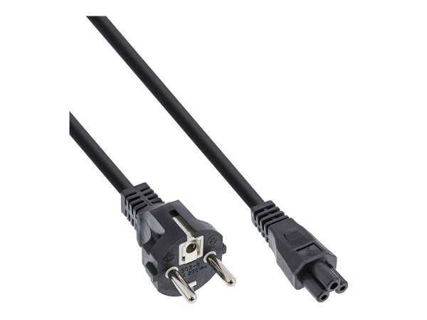 InLine 40er B-Pack Netzkabel für Notebook - 3pol Kupplung - schwarz - 1,8m