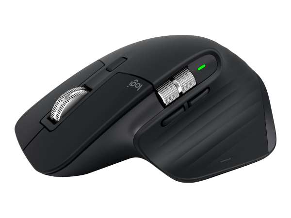 Logitech MX Master 3 - Maus - Laser - 7 Tasten - kabellos - Bluetooth, 2.4 GHz - kabelloser Empfänge