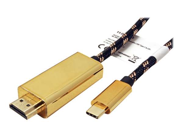 ROLINE Gold - Adapterkabel - 24 pin USB-C männlich