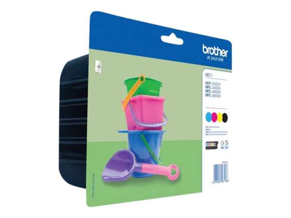 Brother LC221 Value Pack - 4er-Pack - Schwarz
