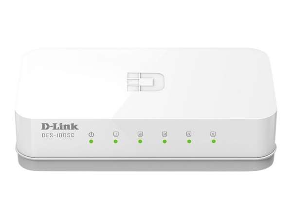 D-Link DES 1005C - Switch - unmanaged - 5 x 10/100