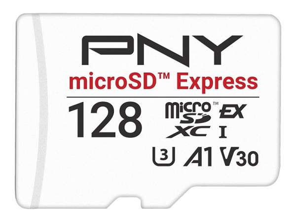 PNY Flash-Speicherkarte - 128 GB - A1 / Video Class V30 / UHS-I U3 / Class10
