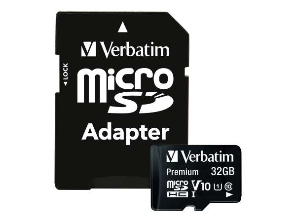 Verbatim Flash-Speicherkarte (microSDHC/SD-Adapter inbegriffen)