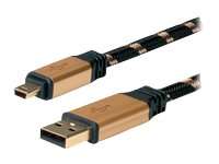 ROLINE Gold - USB-Kabel - Mini-USB, Typ B (M)