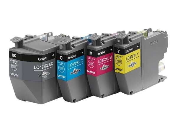 Brother LC422XL - 4er-Pack - Schwarz, Gelb, Cyan
