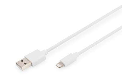 DIGITUS USB-A - Lightning Daten-/Ladekabel, MFI zertifiziert, 2m