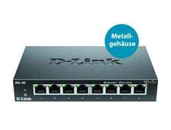 D-Link DGS 108 - Switch - 8 x 10/100/1000 - Desktop