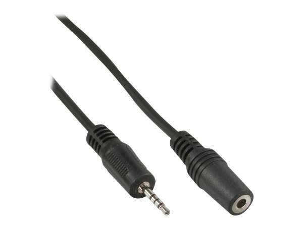 InLine Klinken Adapterkabel 4pol. 2,5mm Stecker -> 4pol. 3,5mm Buchse - 5m