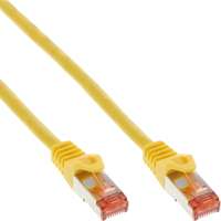 InLine Patchkabel - S/FTP (PiMf) - Cat.6 - 250MHz - PVC - CCA - gelb - 3m