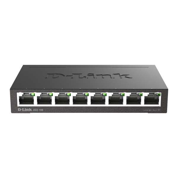 D-Link DGS 108 - Switch - 8 x 10/100/1000 - Desktop