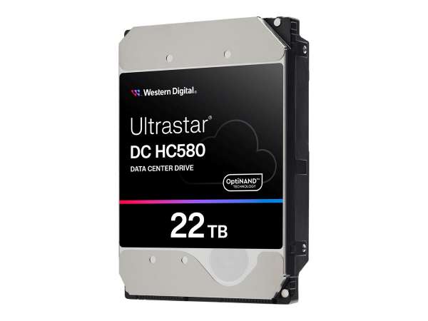WD Ultrastar DC HC580 WUH722422AL5204 - Festplatte - Rechenzentrum - 22 TB - intern - 3.5" (8.9 cm)