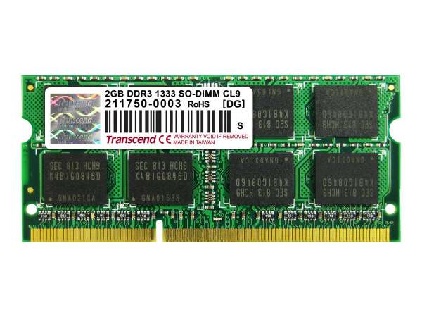Transcend DDR3 - Modul - 2 GB - SO DIMM 204-PIN