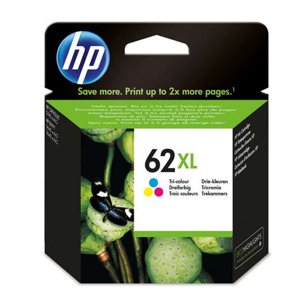HP 62XL - Hohe Ergiebigkeit - Farbe (Cyan, Magenta