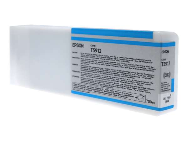 Epson T5912 - 700 ml - Cyan - original - Tintenpatrone