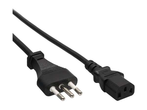 InLine 40er B-Pack Netzkabel - Netzstecker Italien / Kaltgeräte ST C13 - 1,8m
