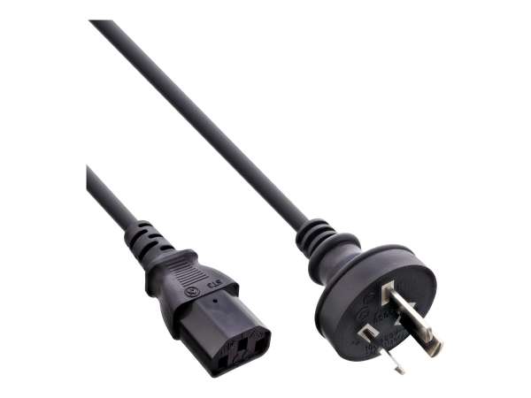 InLine 35er B-Pack Netzkabel - Netzstecker Australien / Kaltgeräte ST C13 - 1,8m